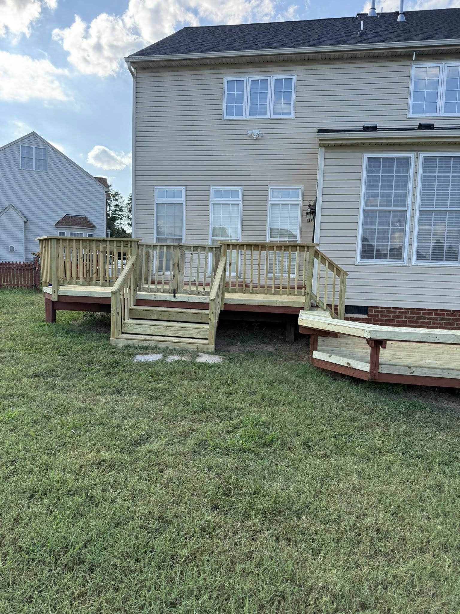 After: completed deck build
