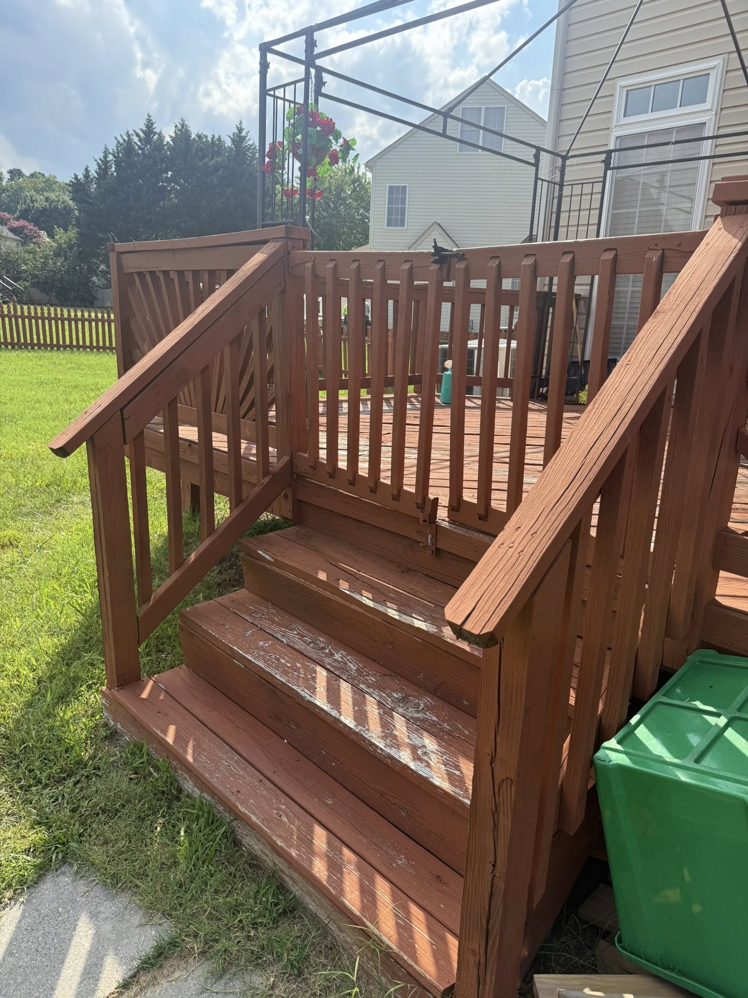 Before: deck before renovation